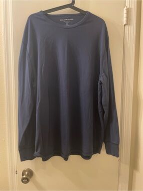 Lucky Brand Men’s Long Sleeve Crewneck in Navy Blue XL